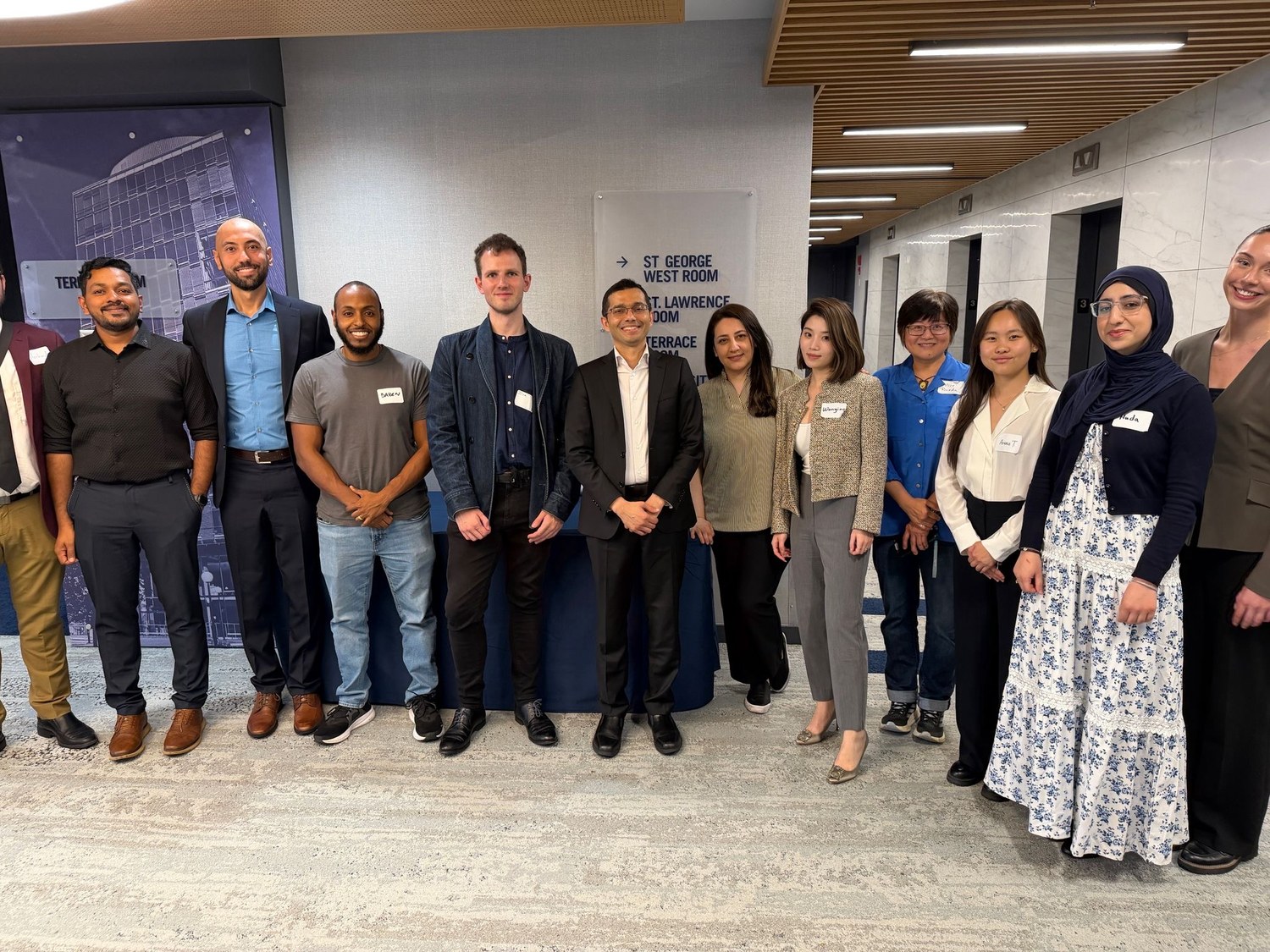 Jithin Joseph with a multidisciplinary group of colleagues